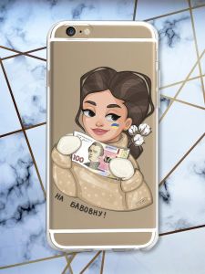 Прозорий чохол на iPhone 6/6s :: На бавовну (патріотичний принт 217)