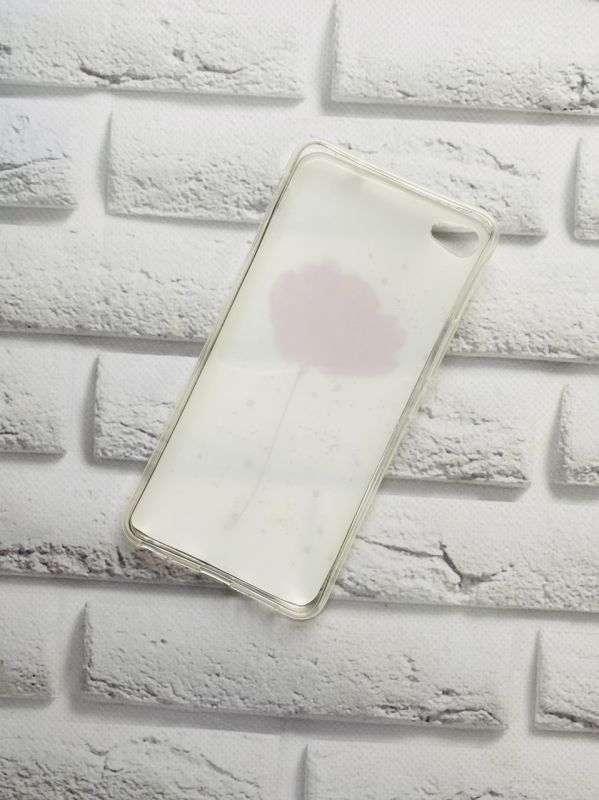 Силіконовий прозорий чохол з малюнком для Meizu U20 Рожева квітка