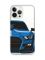 Чохол із потовщеними кутами на iPhone 14 Pro Авто синє (принт 229)