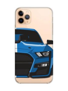 Прозорий чохол на iPhone 11 Pro Max (6,5) Авто синє (принт 229)