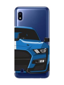 Прозорий чохол на Samsung Galaxy A10 (2019) A105 Авто синє (принт 229)