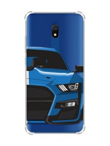 Чохол з потовщеними кутами на Xiaomi Redmi 8A Авто синє (принт 229)