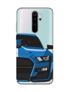 Прозорий чохол на Xiaomi Redmi Note 8 Pro Авто синє (принт 229)