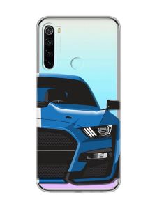 Прозорий чохол на Xiaomi Redmi Note 8  Авто синє (принт 229)