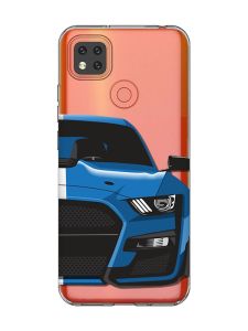 Прозорий чохол для Xiaomi Redmi 9C Авто синє (принт 229)