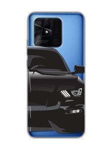 Прозорий чохол на Xiaomi Redmi 10C Авто чорне (принт 232)