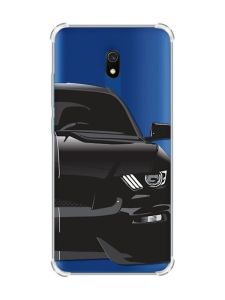 Чохол з потовщеними кутами на Xiaomi Redmi 8A Авто чорне (принт 232)