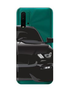 Прозорий чохол на Xiaomi Redmi 9T  Авто чорне (принт 232)