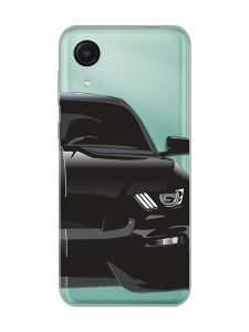 Прозорий чохол на Samsung Galaxy A03 Core / A032 Авто чорне (принт 232)