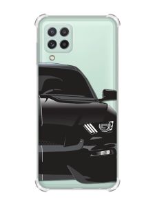 Чохол із потовщеними кутами на Samsung Galaxy A22 5G / A22s 5G Авто чорне (принт 232)