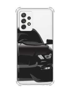 Чохол з потовщеними кутами на Samsung Galaxy A72 Авто чорне (принт 232)