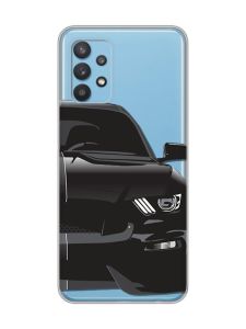 Прозорий чохол на Samsung Galaxy A32 Авто чорне (принт 232)