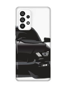 Прозорий чохол на Samsung Galaxy A53  Авто чорне (принт 232)