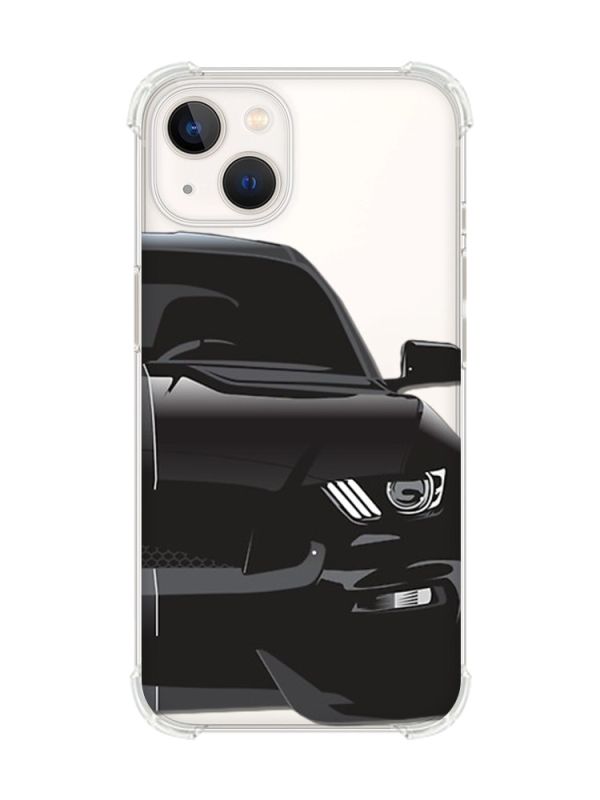 Чохол із потовщеними кутами на iPhone 14 Plus Авто чорне (принт 232)