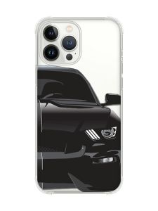 Чохол із потовщеними кутами на iPhone 14 Pro Max Авто чорне (принт 232)