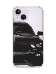 Чохол із потовщеними кутами на iPhone 14 Авто чорне (принт 232)