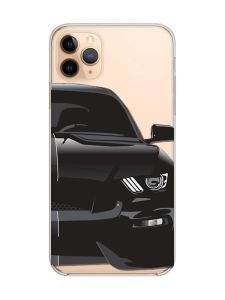 Прозорий чохол на iPhone 11 Pro Max (6,5) Авто чорне (принт 232)