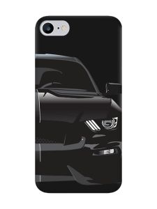 Матовий чорний чохол на iPhone 7 / 8 Авто чорне (принт 232)