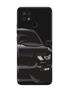 Матовий чорний чохол на Xiaomi Redmi 10C Авто чорне (принт 232)