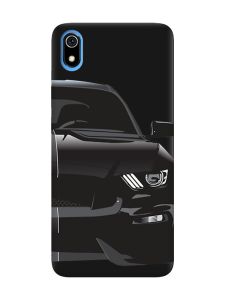 Матовий чорний чохол на Xiaomi Redmi 7A Авто чорне (принт 232)