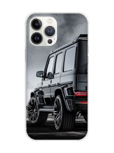 Чохол із потовщеними кутами на iPhone 14 Pro Авто чорне (принт 235)