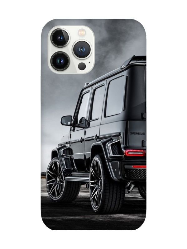 Чохол із захистом камери на iPhone 14 Pro Авто чорне (принт 235)