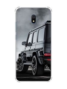 Чохол з потовщеними кутами на Xiaomi Redmi 8A Авто чорне (принт 235)