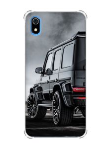 Чохол з потовщеними кутами для Xiaomi Redmi 7A Авто чорне (принт 235)