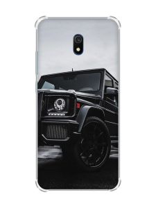 Чохол з потовщеними кутами на Xiaomi Redmi 8A Авто чорне (принт: 234)