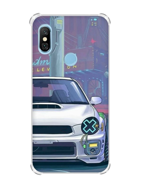 Чохол з потовщеними кутами на Xiaomi Redmi Note 6 Pro Авто аніме (принт: 239)