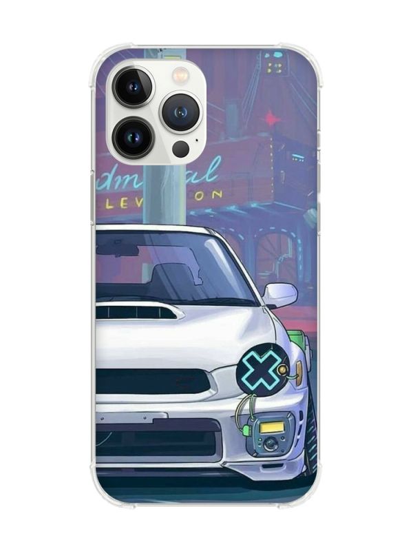 Чохол із потовщеними кутами на iPhone 14 Pro Авто аніме (принт: 239)