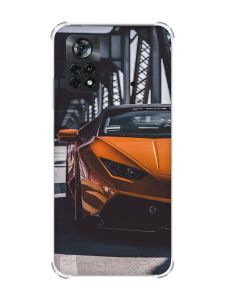 Чохол з потовщеними кутами на Xiaomi Poco X4 Pro 5G Авто помаранчеве (принт: 237)