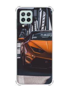 Чохол із потовщеними кутами на Samsung Galaxy A22 5G / A22s 5G Авто помаранчеве (принт: 237)