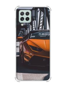 Чохол з потовщеними кутами на Samsung Galaxy A22 4G/M32/M22 Авто помаранчеве (принт: 237)