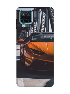 Чохол на Samsung A12 4G Авто помаранчеве (принт: 237)