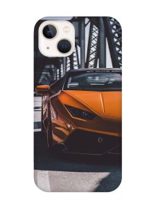 Чохол із захистом камери на iPhone 14 Plus Авто помаранчеве (принт: 237)