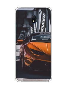 Чохол з потовщеними кутами на Xiaomi Redmi 8A Авто помаранчеве (принт: 237)