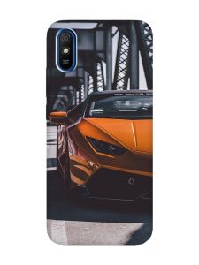 Чохол на Xiaomi Redmi 9A  Авто помаранчеве (принт 237)