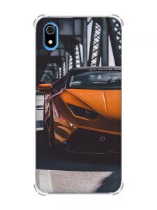 Чохол з потовщеними кутами для Xiaomi Redmi 7A Авто помаранчеве (принт: 237)