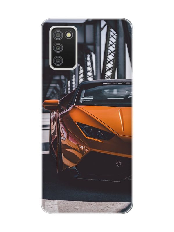 Чохол для Samsung Galaxy A02s Авто помаранчеве (принт: 237)