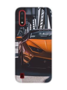 Чохол для Samsung Galaxy A01 Авто помаранчеве (принт: 237)