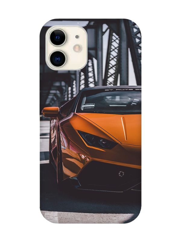 Чохол на iPhone 12 mini Авто помаранчеве (принт: 237)
