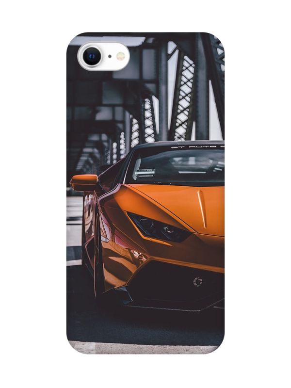 Чохол на iPhone SE 2020 Авто помаранчеве (принт: 237)