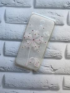 Силіконовий прозорий чохол з камінням Meizu M5c :: Кульбабка