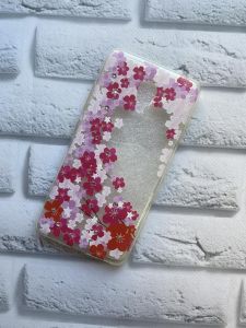 Силіконовий прозорий чохол з камінням Meizu M5c :: Цвіт сакури