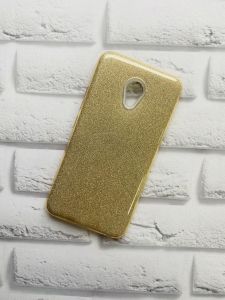 Пластиковий блискучий чохол Meizu M5 :: Золотий