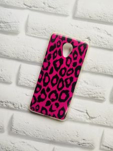 Силіконовий чохол з малюнком для Meizu M3s :: Леопардовий рожевий