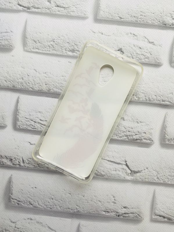 Силіконовий чохол з малюнком для Meizu M3s :: Пір'їни