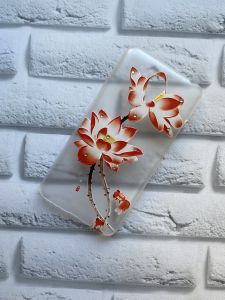 Пластиковий чохол з малюнком для Meizu M2 Note :: Лотос оранжевий