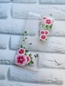 Пластиковий чохол з малюнком для Meizu M2 Note :: Мальви рожеві